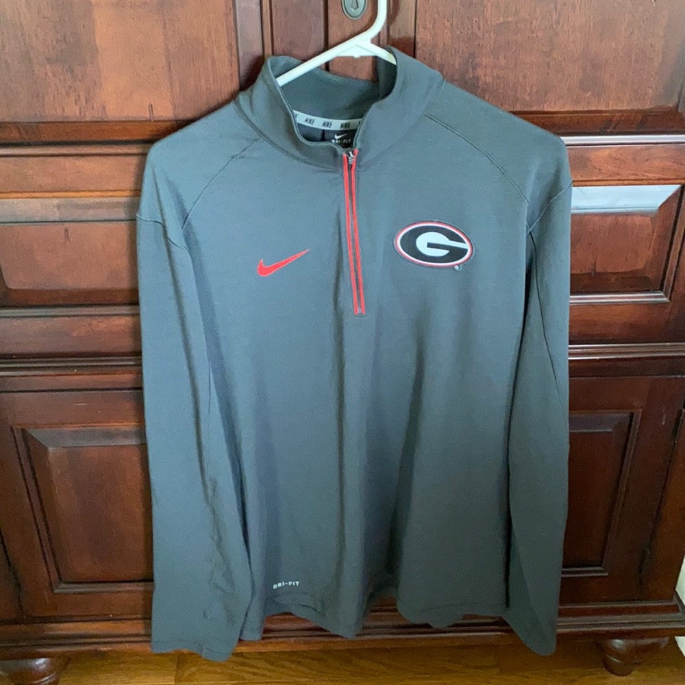 Nike Dri-Fit UGA Quarter Zip Pullover